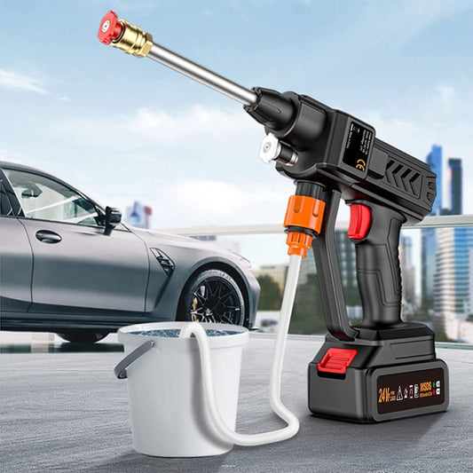 48v cordless high pressure car washing spray gun