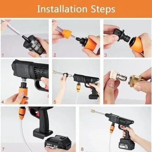 48v cordless high pressure car washing spray gun